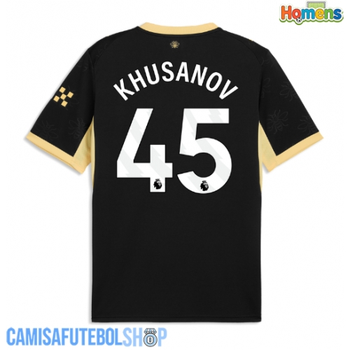 Camisa de time de futebol Manchester City Abdukodir Khusanov #45 Replicas 2º Equipamento 2026-27 Manga Curta
